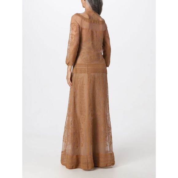 Alberta Ferretti Dress Woman Brown - Picture 2 of 4